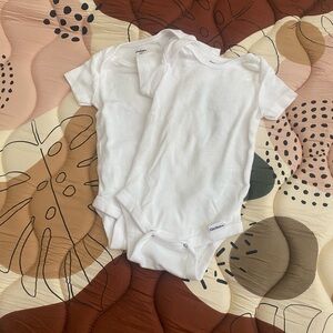 Gerber White Bodysuit Soft Cotton One Piece